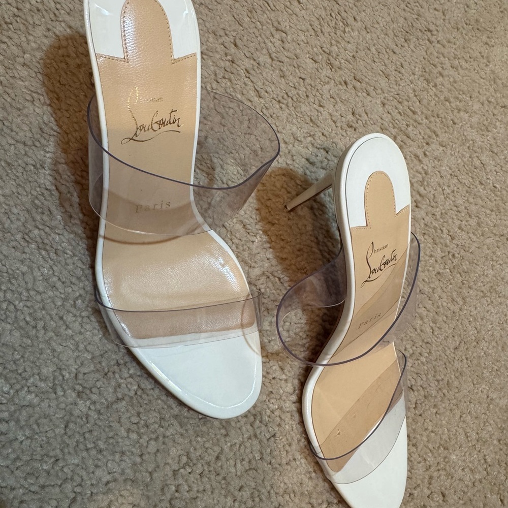 Christian Louboutin Just Nothing PVC strap heel Size 40 - Picture 4 of 5
